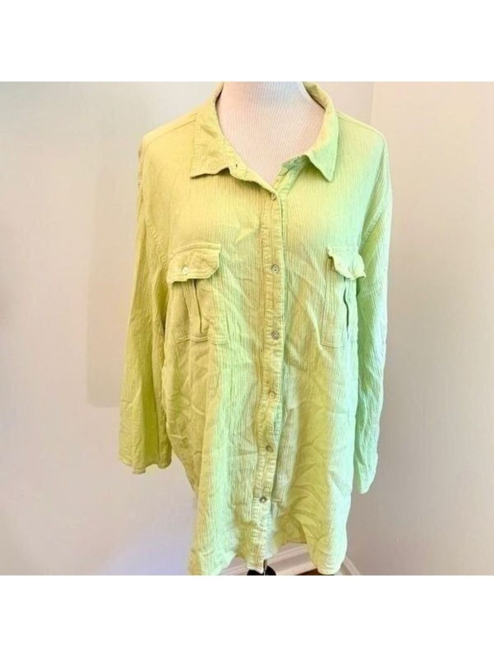 Woman Within Button Down Top Sz 3X